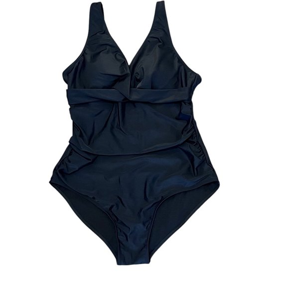 Heytalala Black One-Piece Swimsuit Tummy Control Size: XL - Picture 3 of 4
